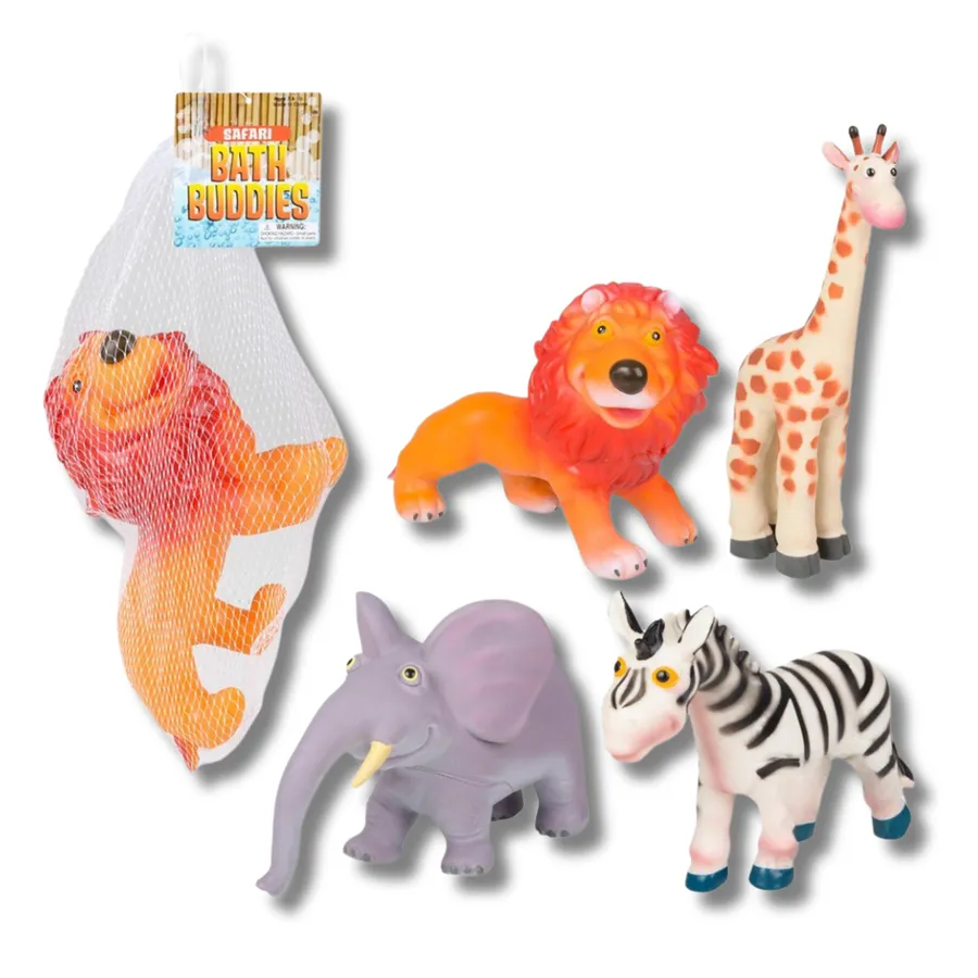 Wild Animal Bath Buddies Kids Toy - Assorted — wholesale Beauty & Personal Care by the case