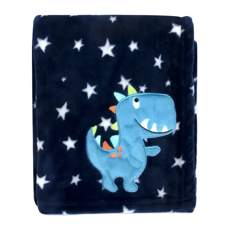 Winter Holiday Kids Dinosaur Fleece Blankets Pack Of 24 Pcs — wholesale Seasonal & Holiday by the case