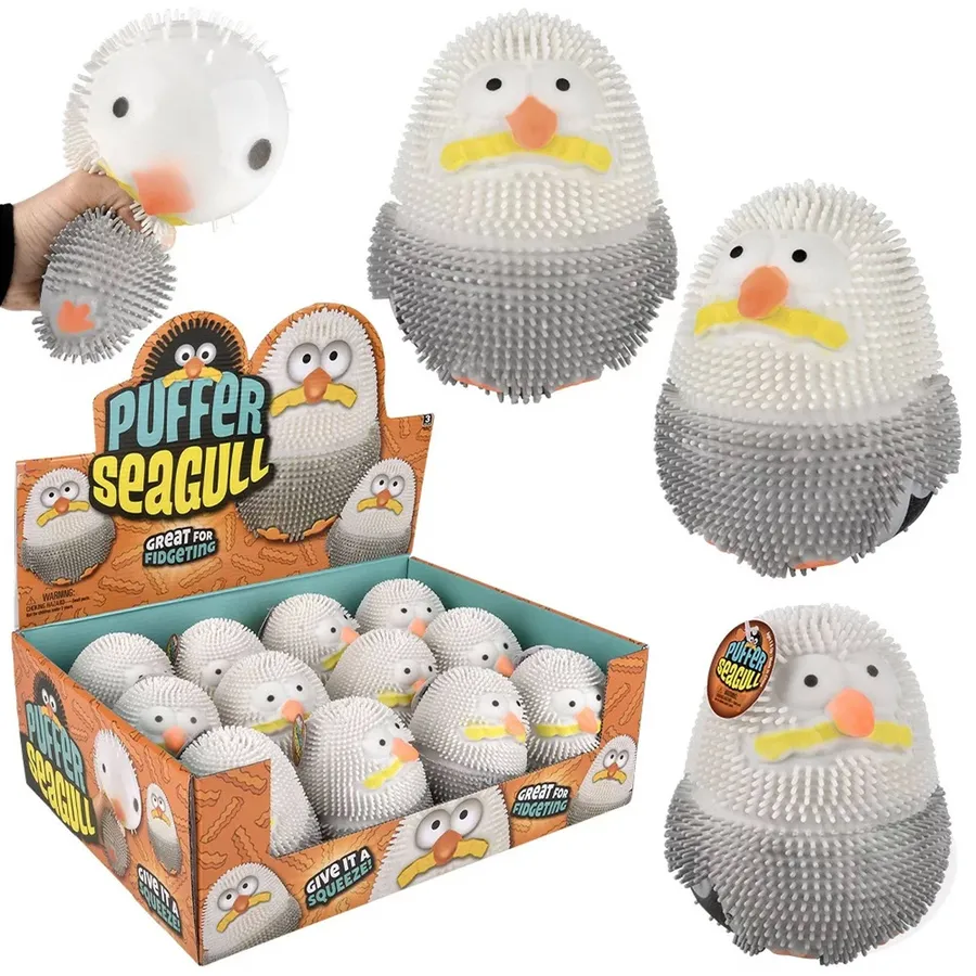 Squish And Stretchy Seagull Kids Toy - Assorted — wholesale Plush & Squishies by the case