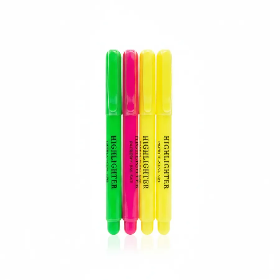 Assorted Pen Style Highlighters - Fine Tip Stationery Markers for School Supplies and Office Use — wholesale Stationery & Office by the case