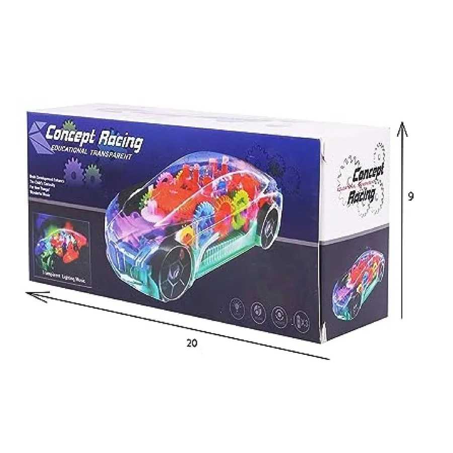 Transparent Toy Car with Light and Music In Bulk — wholesale Toys & Games by the case
