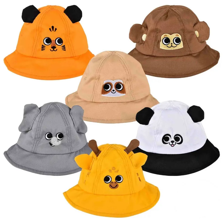 Zoo Animal Patterned Bucket Hat for Toddler - Assorted — wholesale Apparel & Accessories by the case