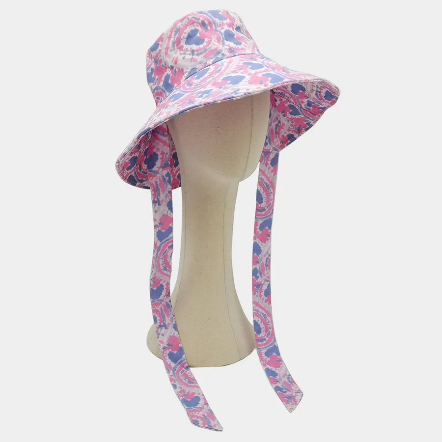 Printed Pattern Tie Bucket Hat For Women's - Assorted — wholesale Apparel & Accessories by the case