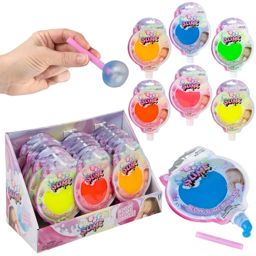 Blow Bubble Slime Stretchy Fun Slime — wholesale Fidgets & Sensory by the case
