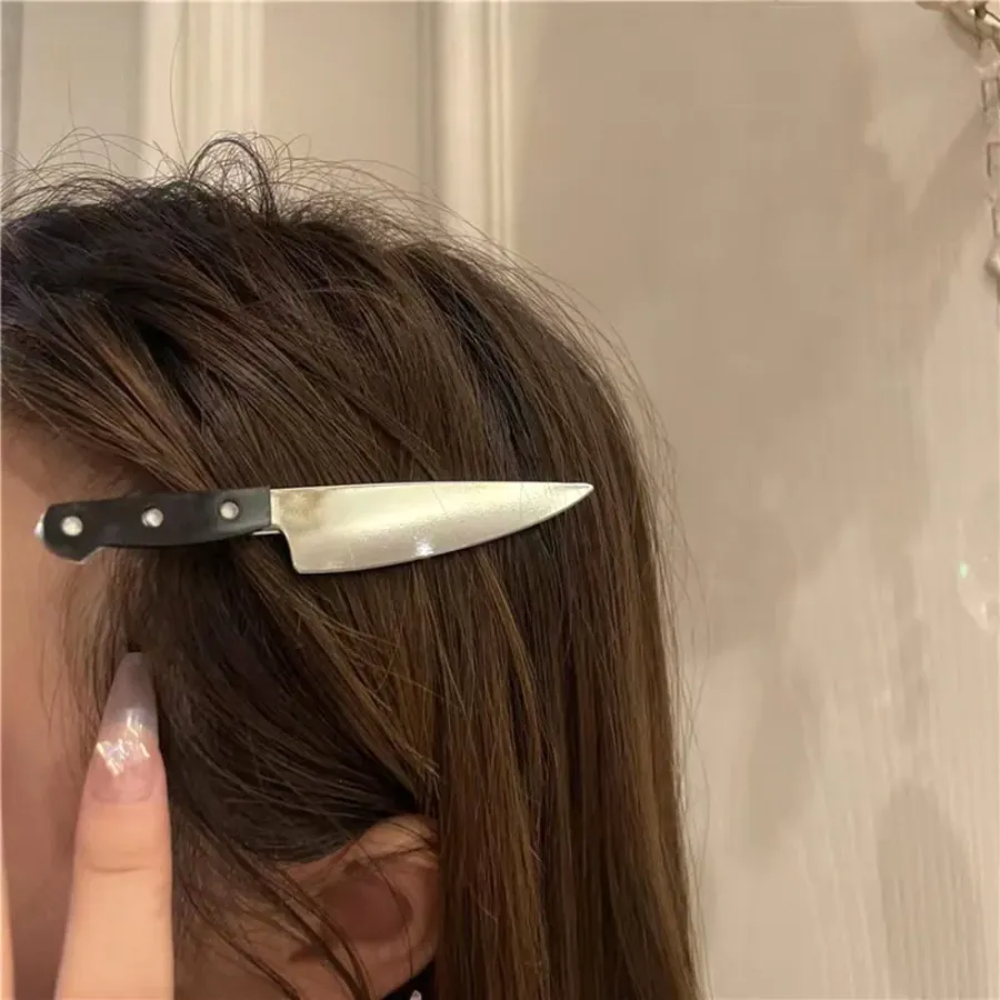Creative Gothic Blade Hair Clips for Cosplay & Parties — wholesale Apparel & Accessories by the case