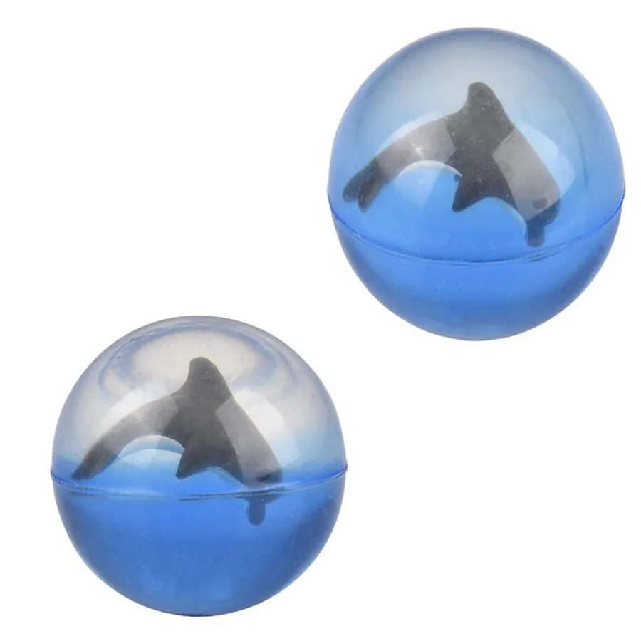 Dolphin Inside Rubber Bouncing Ball: Fun Keeraft Home Gifts — wholesale Home & Décor by the case
