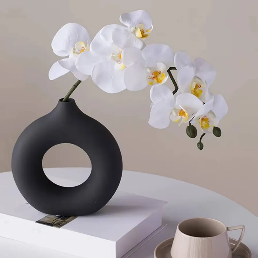 Plastic Donut Shape Vase For Home Décor - Assorted — wholesale Home & Décor by the case