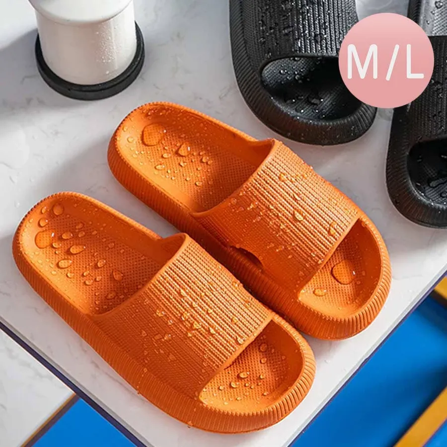 Solid Soft Sole Slippers -Comfort and Coziness(orange color) — wholesale More Wholesale Goods by the case