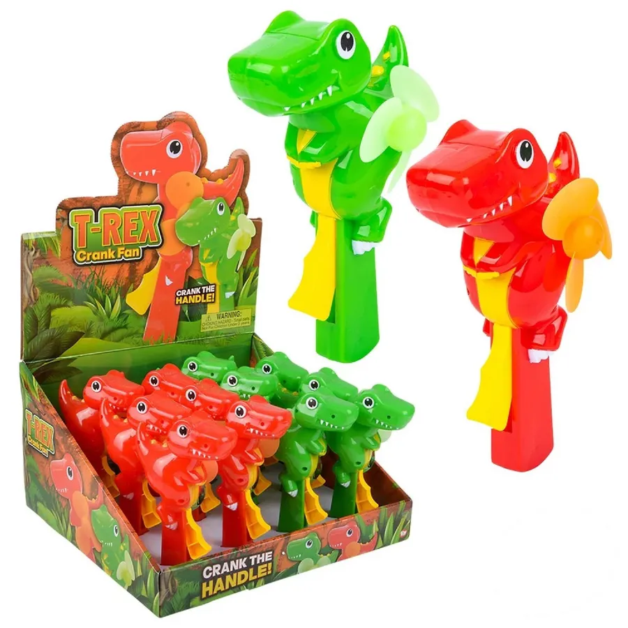 TRex Crank Fan 7.5" In Bulk — wholesale Toys & Games by the case