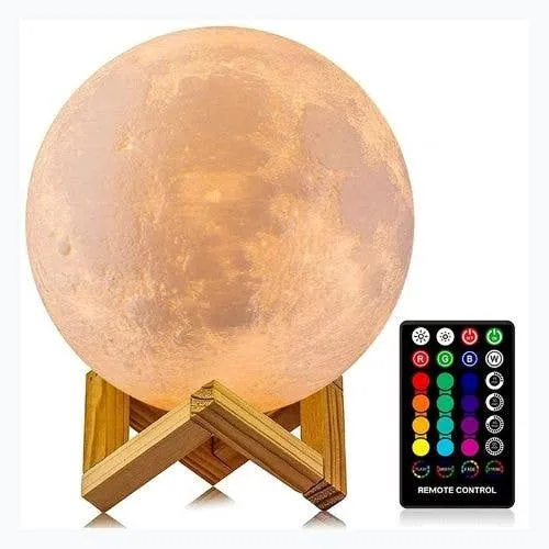 LED Moon Lamp 3D Printed | 16 Colors — wholesale Home & Décor by the case