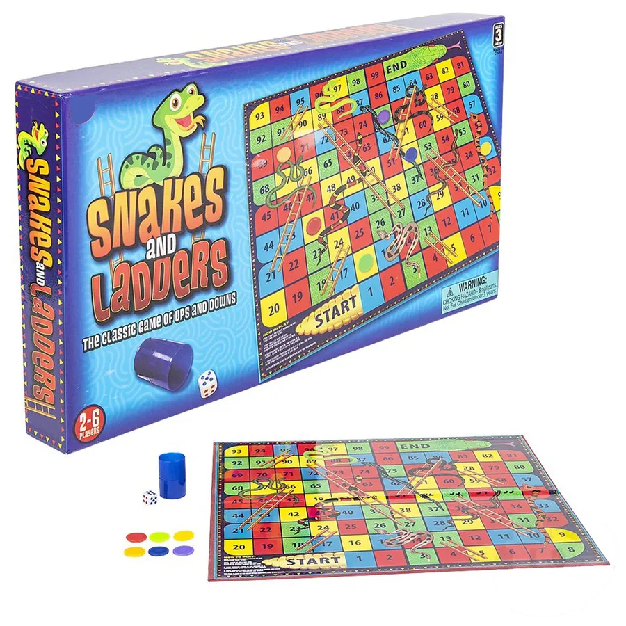 Snakes & Ladders Classic Game Board for Kids — wholesale Toys & Games by the case