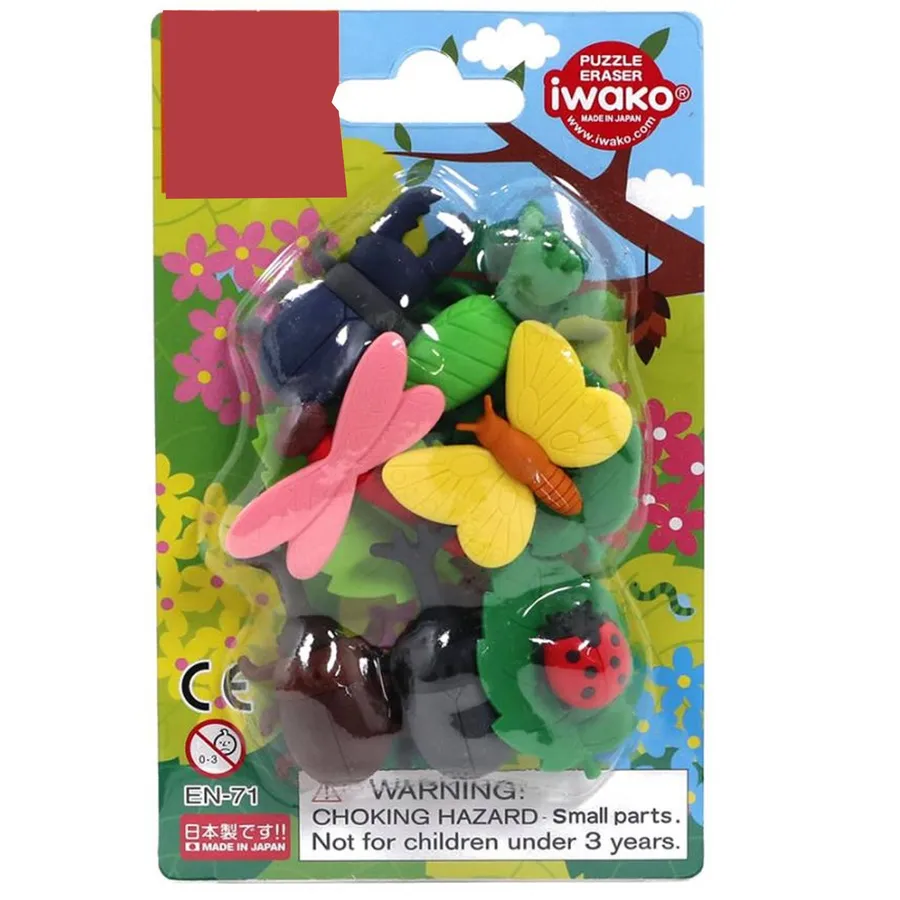 Insect Mini Erasers — wholesale Stationery & Office by the case