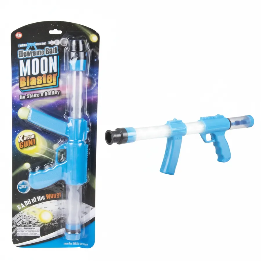 Glow-in-the-Dark Blue Space Blaster Toy - 19-Inch Novelty Toy for Kids, Party Favors and Gifts — wholesale Party & Gifts by the case