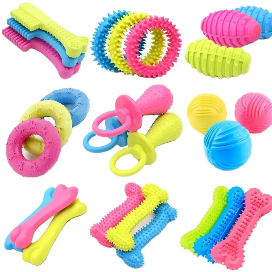 Tooth Cleaning Dog Toy - Bulk - Assorted — wholesale Pet by the case