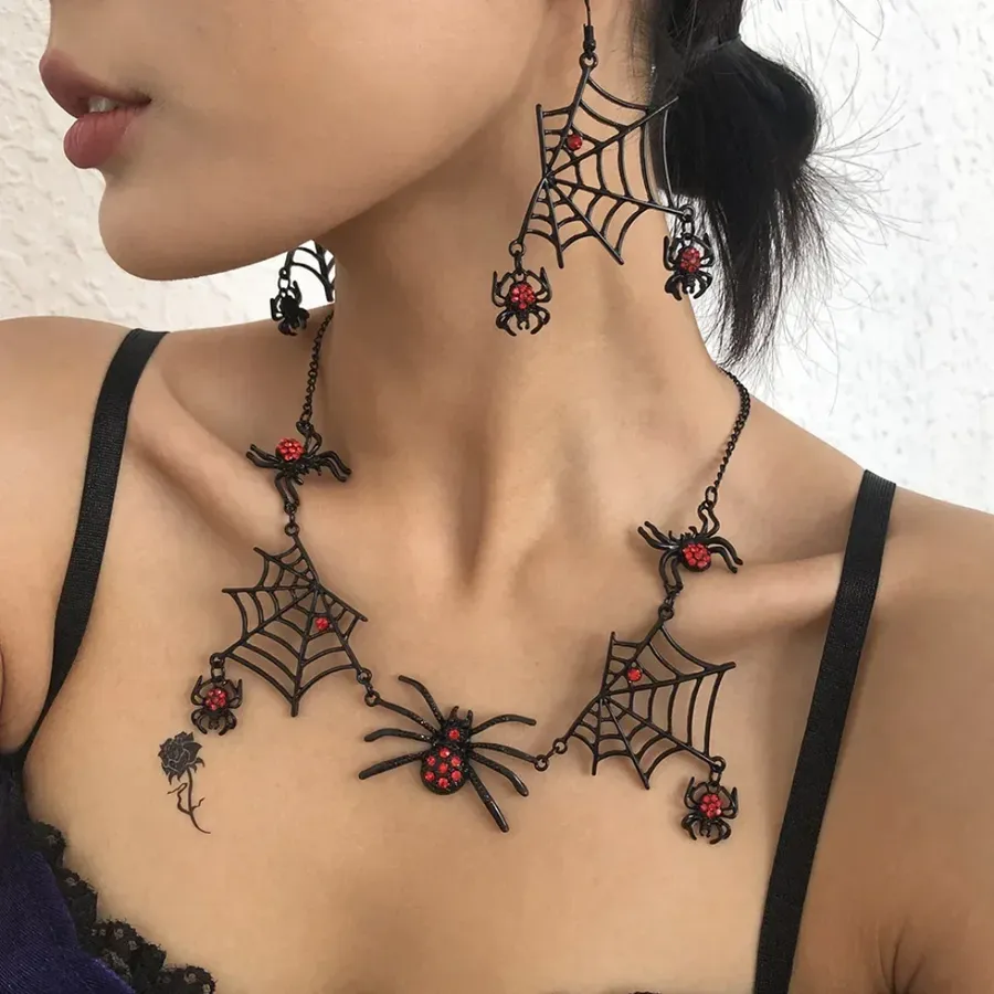 In Bulk Spider Web Earrings & Necklace for Women — wholesale Apparel & Accessories by the case