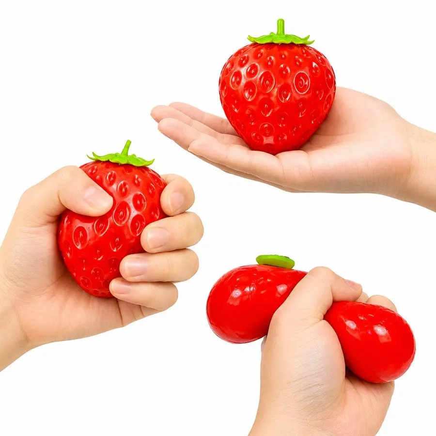 Strawberry Squishy Stress Relief Kids Toy — wholesale Fidgets & Sensory by the case