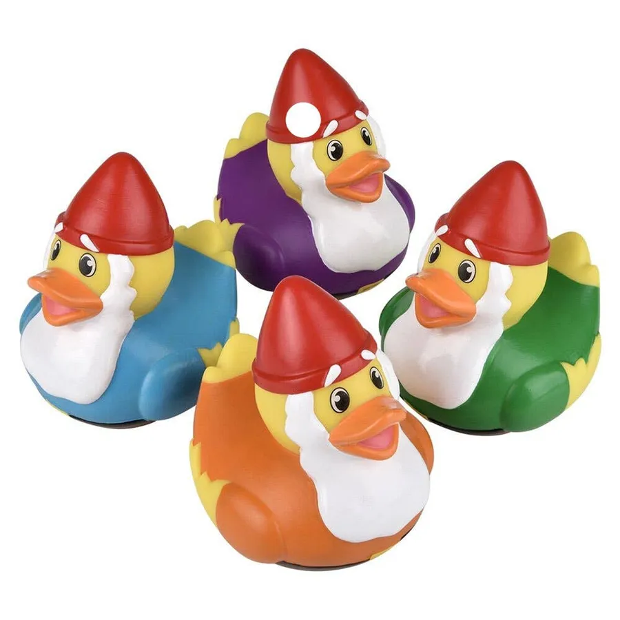 Rainbow Gnome Soft Duck Kids Toy- Assorted — wholesale Toys & Games by the case