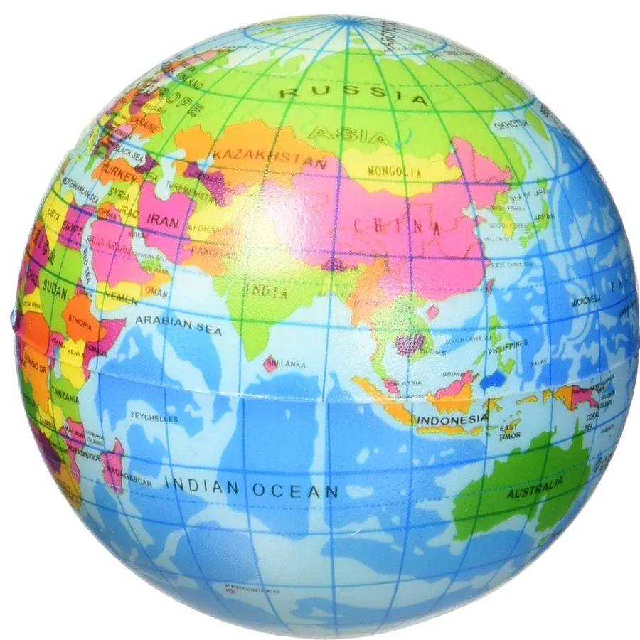 World Globe Squeeze Ball For Kids — wholesale Fidgets & Sensory by the case
