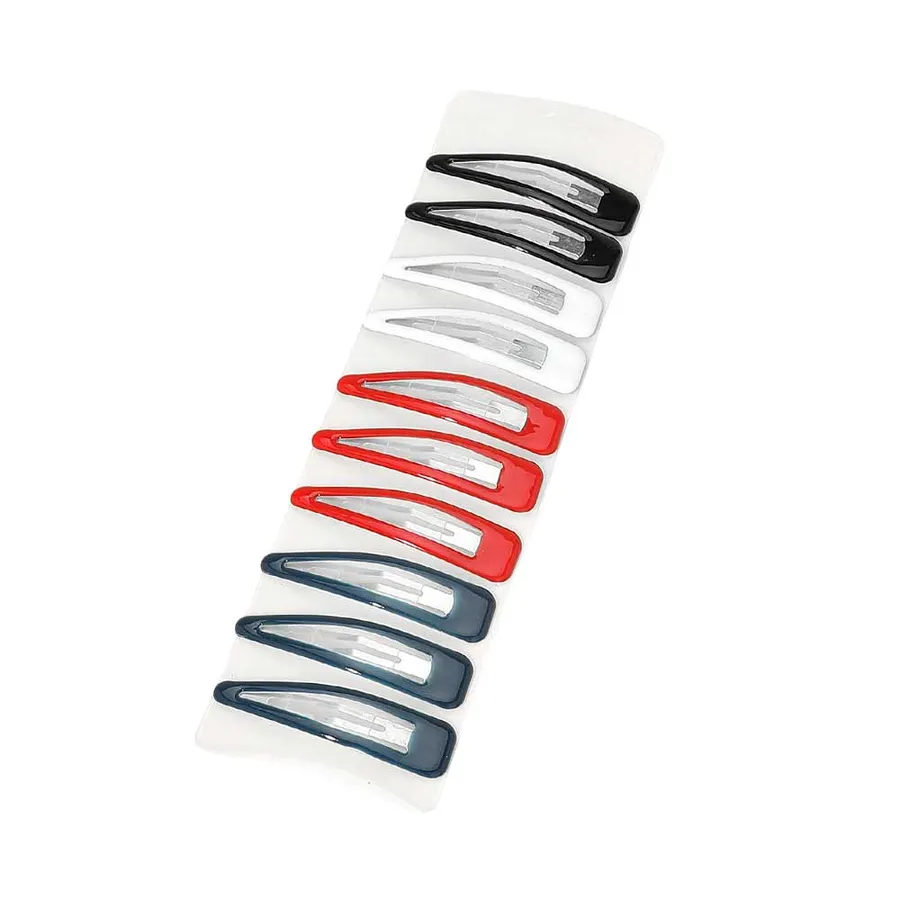 Classic Snap Hair Clips For Girls & Women's Assorted — wholesale Apparel & Accessories by the case