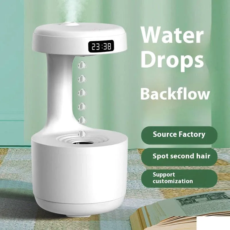 0907GG Anti Gravity Ultrasonic Humidifier, 2024 Upgrade Cool Mist Desktop Humidifier, Night Light for room Office 800ml — wholesale Home & Décor by the case