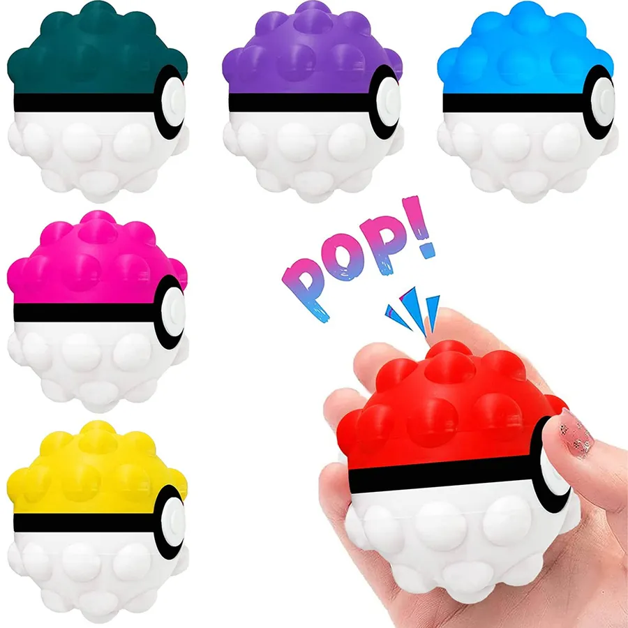 Fidget Sensory Toy Stress Ball - Kids Light Up Cartoon Pop Ball Toy — wholesale Fidgets & Sensory by the case