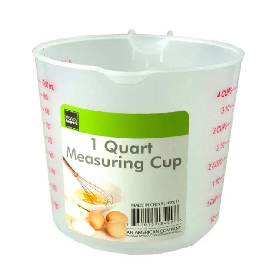 Quart Measuring Cup for Kitchen — wholesale Kitchen & Drinkware by the case