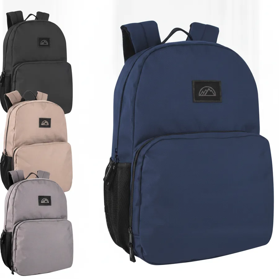 Classic 17-Inch Dome Backpack with Dedicated Laptop Sleeve - Everyday Travel Bag — wholesale Bags & Backpacks by the case