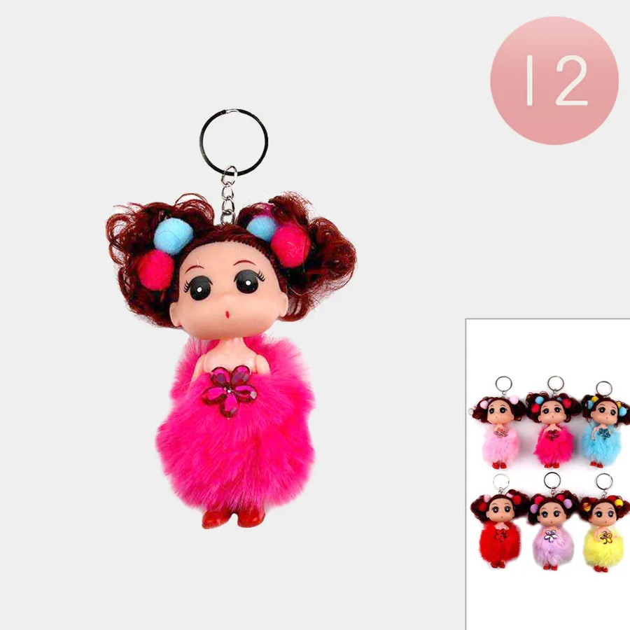 Cute Girl Doll Keychains — wholesale Keychains & Charms by the case