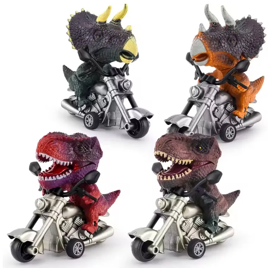 Motorcycle Dinosaur Pull Back Kids Toy In Bulk — wholesale Toys & Games by the case