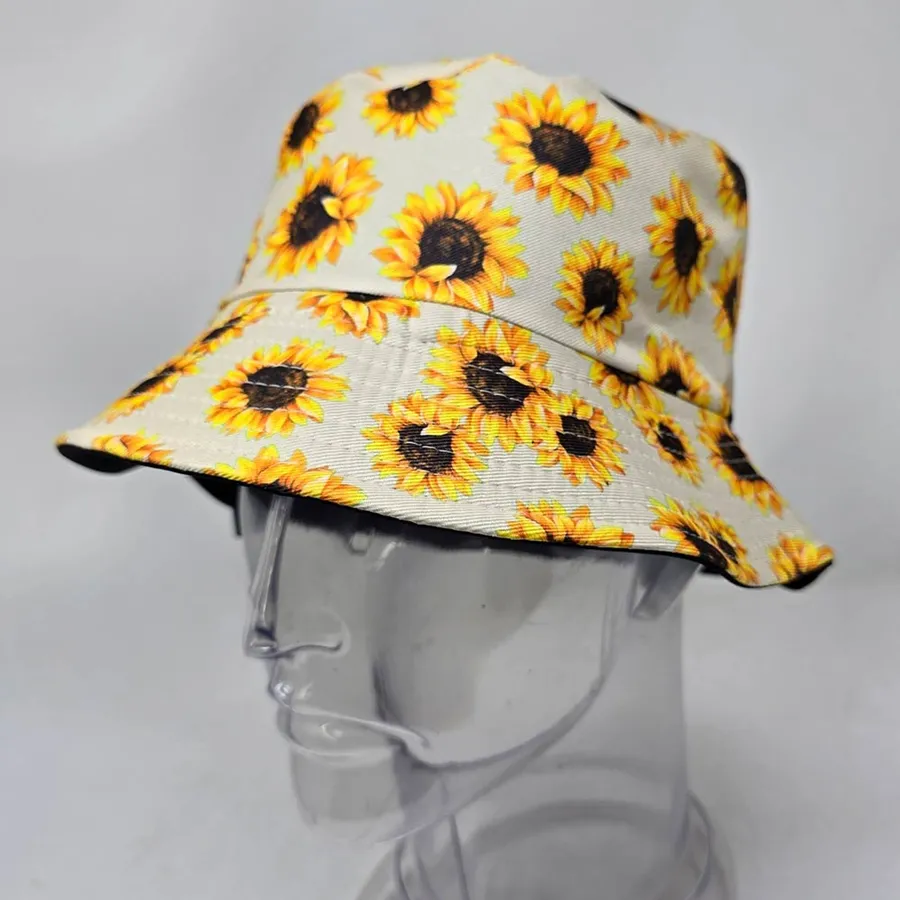 Sunflower Pattern Print Bucket Hat For Women's = Assorted — wholesale Apparel & Accessories by the case