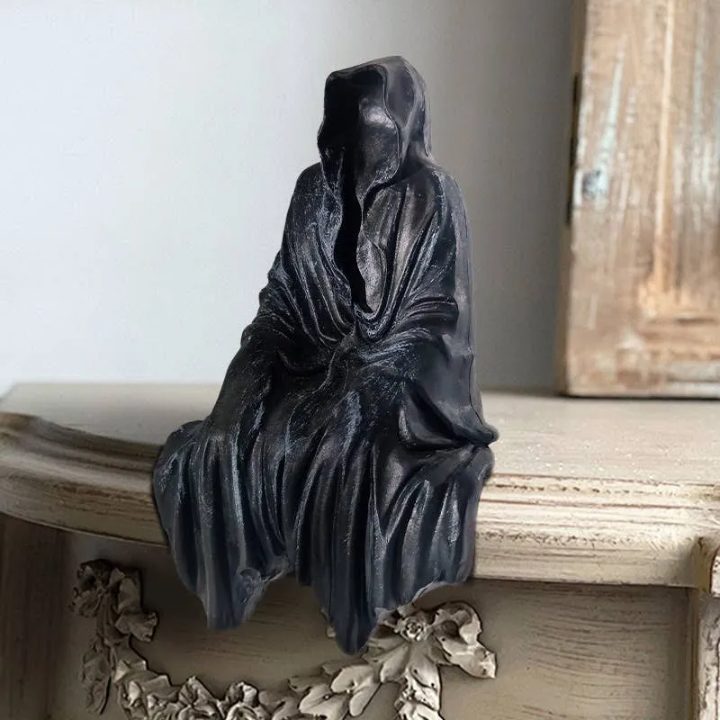 Resin Grim Reaper Statue – Mysterious Art Desk Decor — wholesale Home & Décor by the case