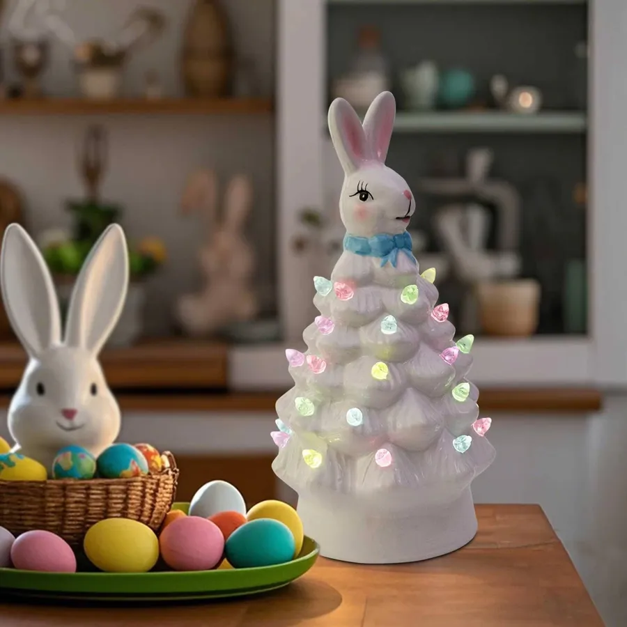 Easter Bunny Tree LED Lamp For Home Decor — wholesale Seasonal & Holiday by the case