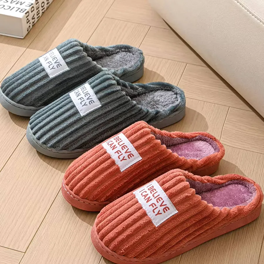 Plush Warm Women's Cotton Slippers - Assorted — wholesale Plush & Squishies by the case
