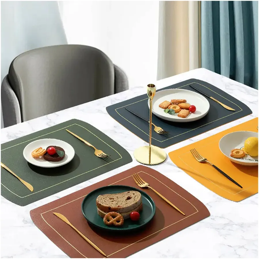 Leather Dining Table Mats For - Home Decor — wholesale Home & Décor by the case