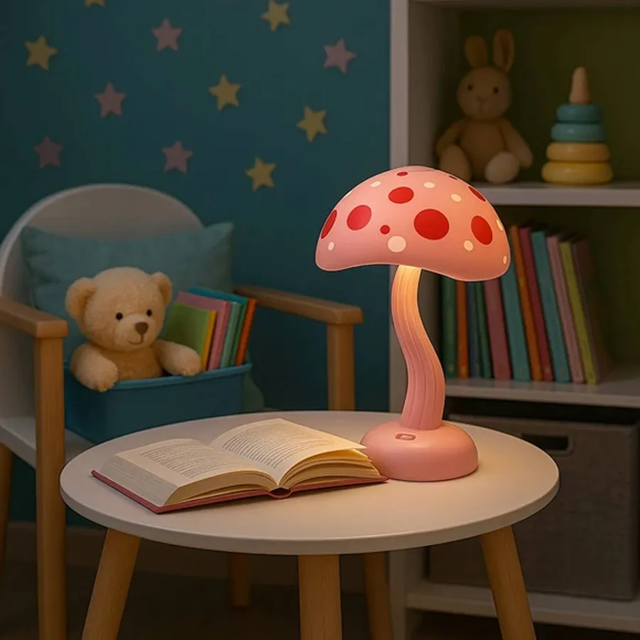 Light Up USB Powered Mushroom Desk Lamp For Decor — wholesale Tech & Gadgets by the case