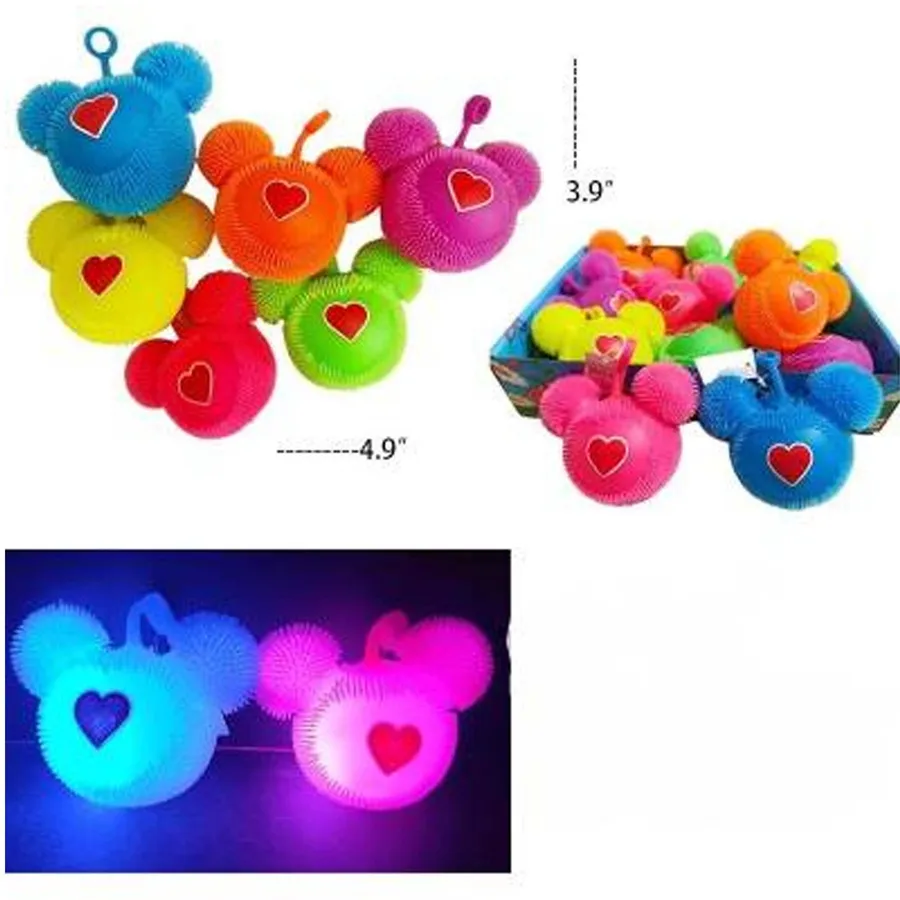 Squishy Toy Animal Puffer Mouse with LED Lights - Sensory Fidget Toy — wholesale Fidgets & Sensory by the case