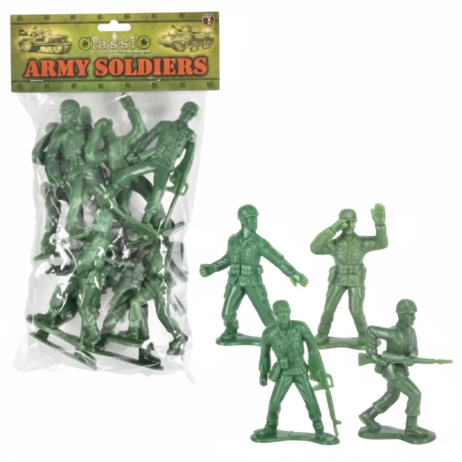 Classic 4-Inch Toy Soldier Action Figures - Imaginative Play Army Men Kids Toys — wholesale Toys & Games by the case