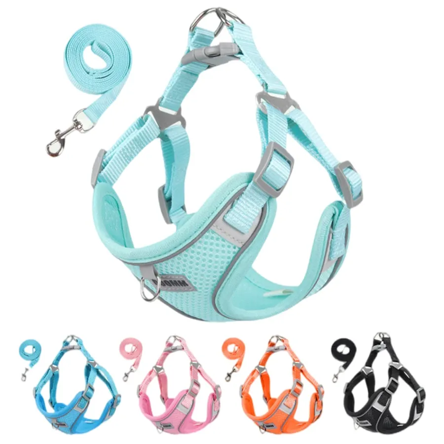 Reflective Dog Harness & Leash Set - Small/Medium — wholesale Pet by the case
