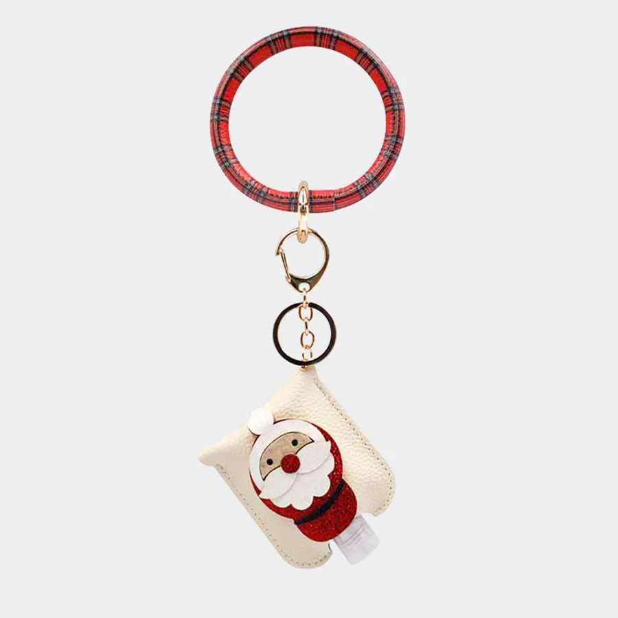 Santa Claus Sanitizer Set Keychain Valentine In Bulk — wholesale Keychains & Charms by the case