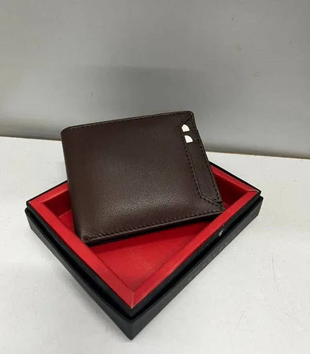 Men's Brown Leather Bifold Wallet - Prem Keeraft Home Gifts — wholesale Bags & Backpacks by the case