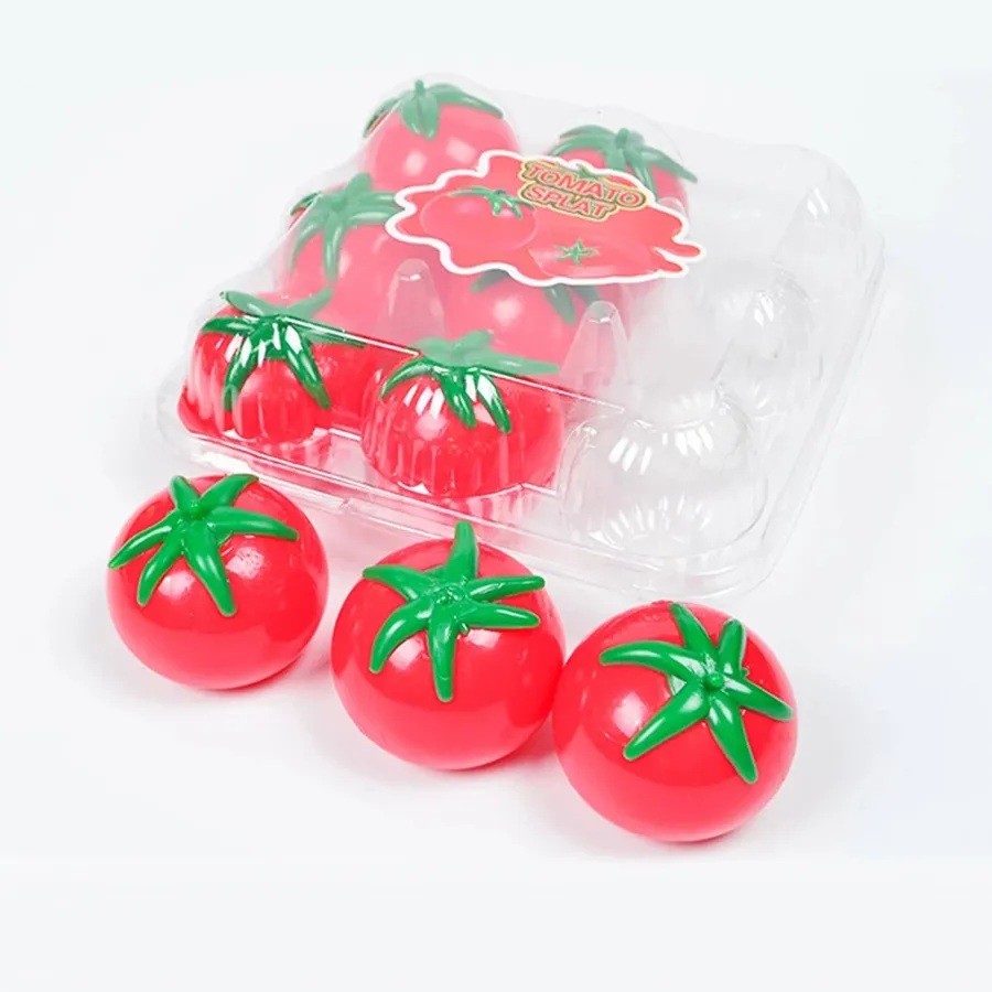 Squishy Toys Tomato Squeeze Stress Ball - Set of 5 Fidget Sensory Toy — wholesale Fidgets & Sensory by the case