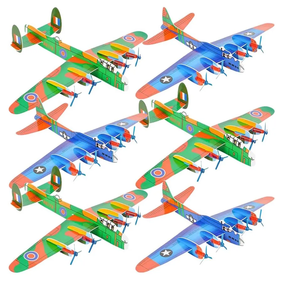 Giant Bomber Glider - Assorted Colors (M Keeraft Home Gifts — wholesale Home & Décor by the case
