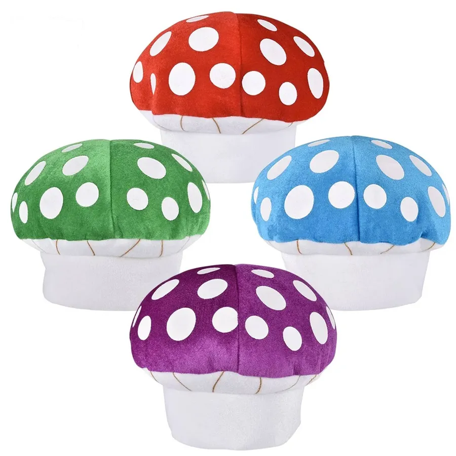 Soft Cozy Cartoon Mushroom Hat For Kids - Assorted — wholesale Apparel & Accessories by the case