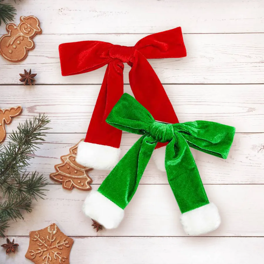 Fashionable Christmas Bow Barrette - Assorted — wholesale Seasonal & Holiday by the case