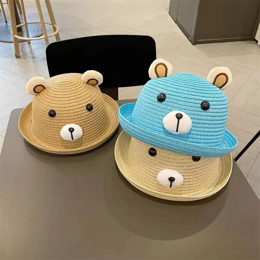 Summer Beach Straw Hat For Kids - Assorted — wholesale Apparel & Accessories by the case