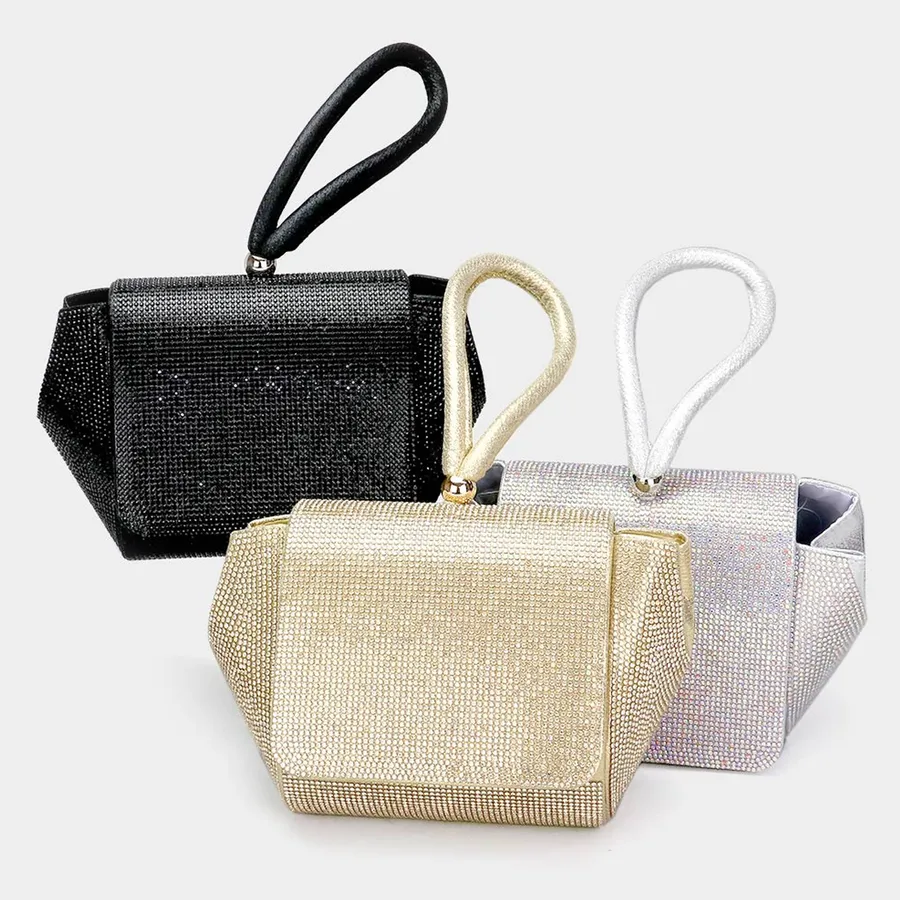 Bling Studded Flap Crossbody Bag For Women's - Assorted — wholesale Bags & Backpacks by the case