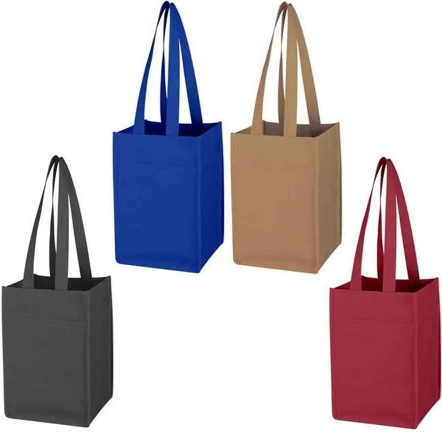 Easter Non-Woven 4 Bottle Carry Tote Bag- — wholesale Seasonal & Holiday by the case