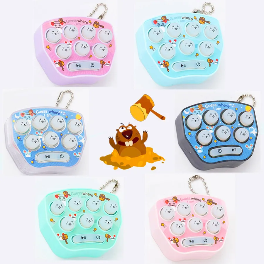 Fidget Toys Whack A Mole Game Toy Keychain - Assorted — wholesale Fidgets & Sensory by the case
