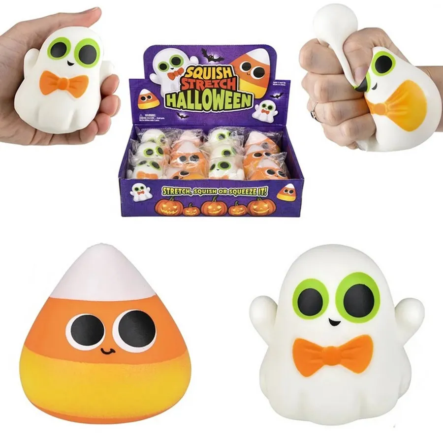 In Bulk Squish & Stretch Ghost Kids Toy — wholesale Plush & Squishies by the case