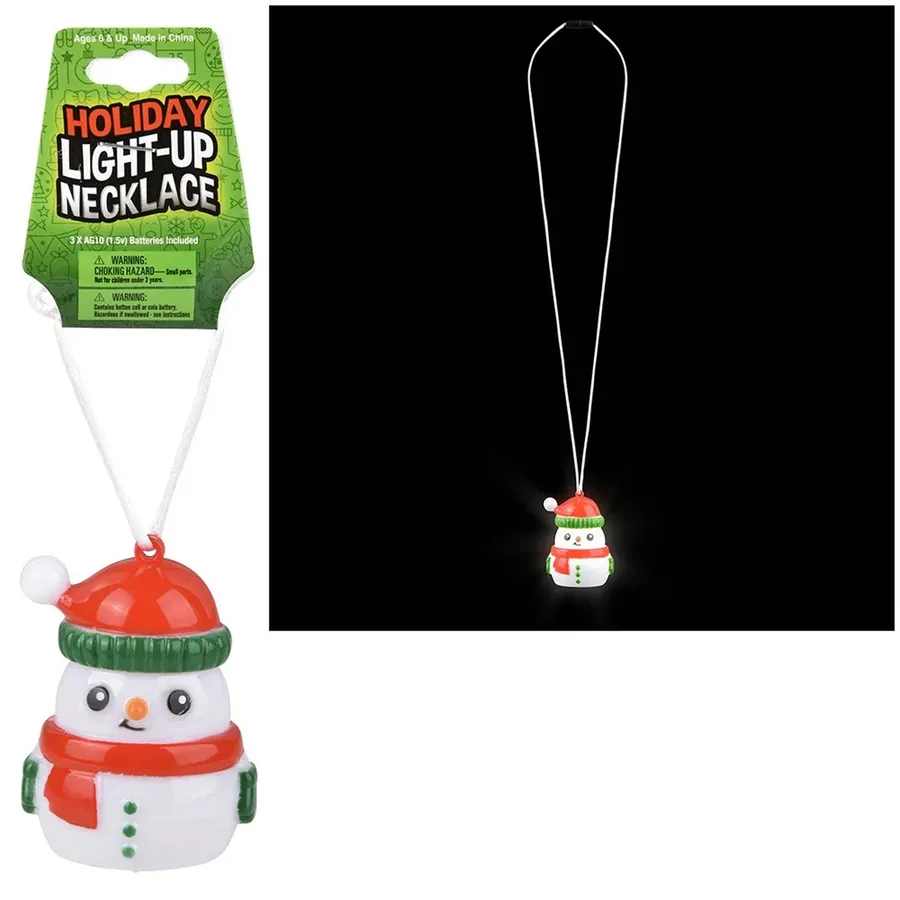 Light-Up Snowman Necklace — wholesale Apparel & Accessories by the case